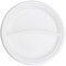 Commerline Assiettes en plastique réutilisables,Couverts en plastique,Assiettes réutilisables,Vaisselle de fête,Ensemble de couverts,Set de vaisselle (100, assiettes en 2 pièces)