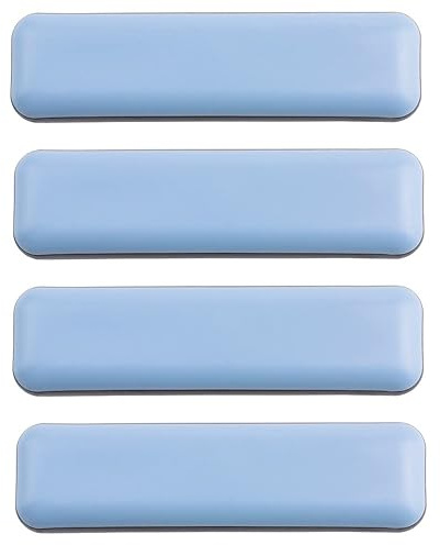 cyclingcolors 4X Almohadillas Teflón PTFE 19 x 70 mm Autoadhesivo par Muebles Silla Patines pies Deslizadores Protectores de Suelo