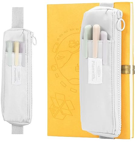 FedermäPpchen Klein, Stifthalter Notizbuch, MäPpchen Klein mit Verstellbarem Gummiband, StiftemäPpchen füR TagebüCher Schule ZubehöR