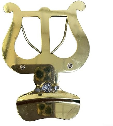 DAZZLEEX Trombone Clip Music Holder March Music Holder Stand for Trumpet, Cornet, Flugelhorn Clamp Bell Lyra Music Stand