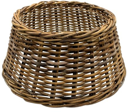 Rattan Weihnachtsbaumrock aus Weide 60 cm - Natur hell - Abdeckung für den Christbaum Ständer - Weihnachtsbaum Decke Baum Kragen Tannenbaum Rock
