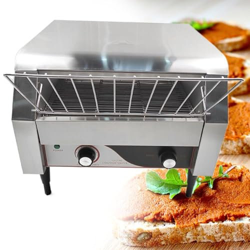 Tostadora de cinta industrial para hotel. Tostador de pan profesional de cinta transportadora para hostelería,450pieces/h