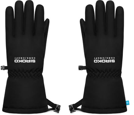 SIROKO - Skihandschuhe und Snowboardhandschuhe - Base Core Rigi Kit - XXL - Schwarz