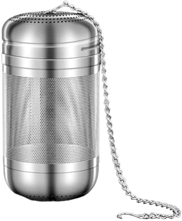 Infuseur, boule d'assaisonnement flottante en maille d'acier inoxydable, 9,5 x 5 cm, filtre à thé, idéal pour la cuisine, la soupe, le ragoût et l' du thé, acier inoxydable
