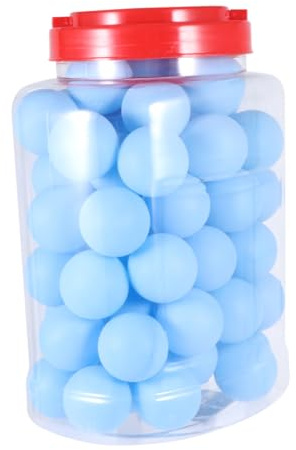 Toddmomy Balones de Tenis de Mesa de Plástico PP Perfectamente Equilibradas sin Costuras 60 Redondas, Ideales para Deportes en Casa Aire Libre