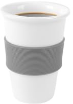 Holst Porzellan CTG 320 SET2G 2-tlg. Becher-Set 0,20 l Tea & Coffee to Go grau Weiß 2 Sets