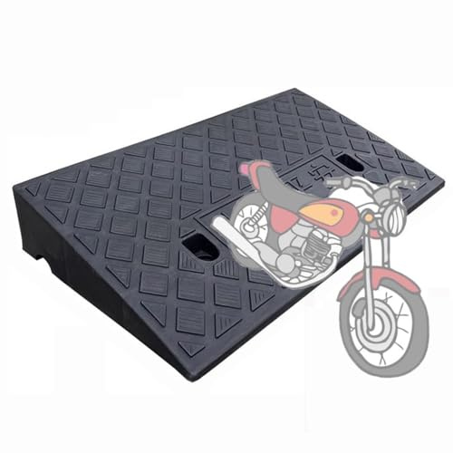 Rampes d'accès antidérapantes pour Voiture (2,5 cm, 5, 7, 10, 15, 15, 18, 20 cm), légères et Portables, avec Structure en Grille Stable, pour Fauteuil Roulant, Charge élevée (50 x