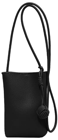 Nvzi Crossbody väska, mobiltelefon axelremsväska, vattentät axelremsväska, handväska med axelrem, handväska (svart)