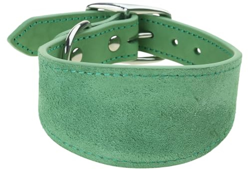Collar ajustable para perros, collar ancho de piel, collares de cuello para perros grandes, galgos italianos, suministros para mascotas