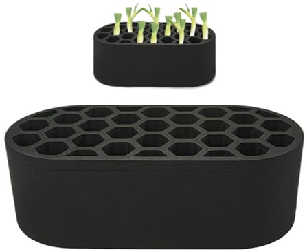Tuxxjzm Scallion Planter - Seedling Starter Trays - Regenerator Planting Hydroponic Growing System for Home Patio Lawn Garden Indoor Gardening
