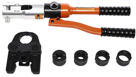 Pince à sertir professionnelle profil TH 10T avec mâchoires à changement rapide TH16, TH20, TH26, TH32, kit de pressage de sertissage rotatif à 360°