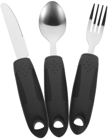 DECOMELODY Utensilio De Viaje Para Ancianos Vajilla Antivibraciones Fácil De Usar y Transportar