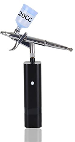 Pulvérisateurs de Peinture, Set d'aérographe sans fil de type Tirgger mis à niveau Compresseur haute pression Dual Action Pistolet Auto Démarrage automatique Arrêt for la maquillage d'art(A)