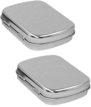 Gatuida Boîte De Vernis à Ongles Vide Métal 2 Pièces Mini Format Palette Rangement Portable Pour Maquillage Ongles Maison Et Voyage
