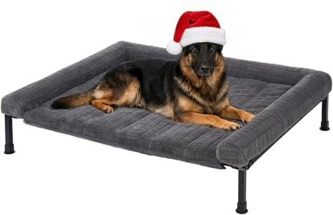 Veehoo Erhöhtes Hundebett für große Hunde, XL Hundeliege Outdoor Waschbar