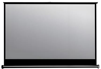 Ecran Retroprojecteur Retractable Toile Haute Définition 4K Utilisable sur Un Bureau ou Fixé au Mur Écran Videoprojecteur Facile a Ranger Idéal pour Un Home Cinéma ou Un Bureau(101 * 76cm)