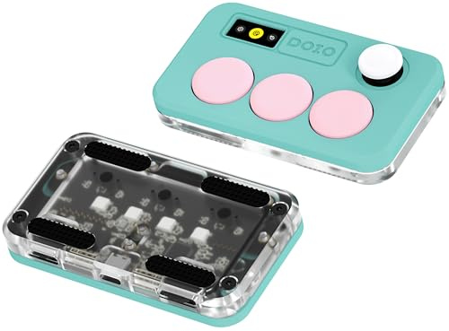 KEEBMONKEY Sayo O3C OSU Rapid Trigger Hall-Effekt-Tastatur mit Joystick und Bildschirm, CNC-Aluminium-RGB-Einhand-Makro-Pad für Rhythmusspiele, USB-C benutzerdefinierte programmierbare Tastatur (Mint