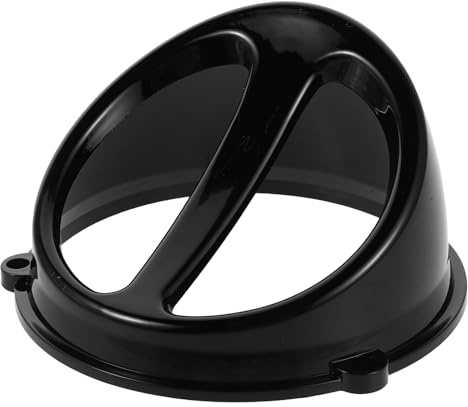 BRIGHTFUFU Copertura Resistente alle Intemperie di Ventilazione in Abs Nero per Cofano Moto Protezione Motore Decorazione per Modifica del Cofano Esterna