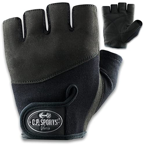 C.P. Sports Iron-Handschuh Komfort | gepolsterte Trainingshandschuhe Herren und Damen | Handschuhe für Kraftsport, Krafttraining, Bodybuilding, Gym, Fitness, Sport oder Fahrradhandschuhe | Größe L