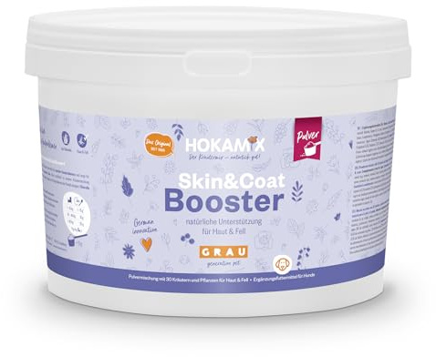 GRAU - das Original - Hokamix Skin & Coat Booster, 1er Pack (1 x 1,5 kg), Ergänzungsfuttermittel für Hunde
