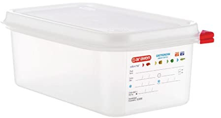 Araven – dl981 contenitore per alimenti, 10 cm altezza articolo (Confezione da 4)