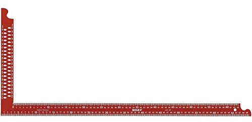 SOLA Zimmermannswinkel ZWCA mit Anreißlöcher Schienenlänge 600 mm, rot, 56132001