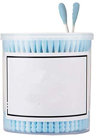 Bastoncillos de algodón de 200 recuentos Bastoncillos de oreja orgánicos libres de crueldad de doble punta A07