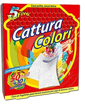 ORLANDI Hojas para capturas de color para lavadora, 50 + 10 unidades