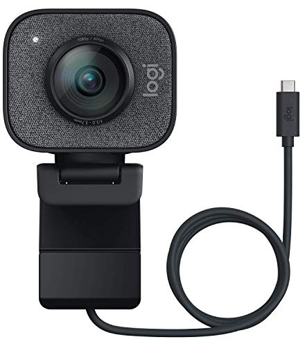 Logitech 2022 StreamCam 1080P HD 60fps Streaming Webcam Full HD Camera with USB-C & Integrated Microphone for Live Streaming and Content Creation - Graphite - 960-001280 (Renewed)