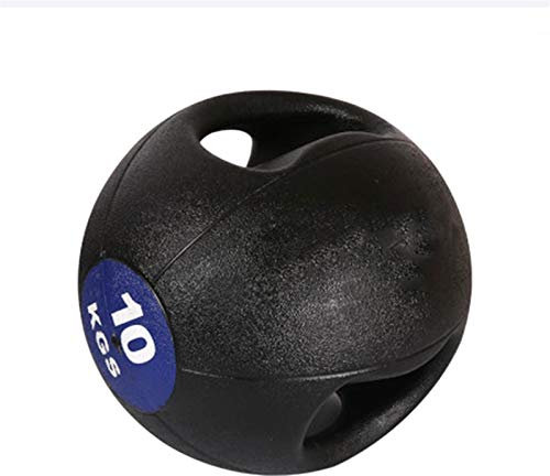 Medizinbälle Binaural Medicine Ball, Vollkautschuk Bouncy Ball Training Ball, 3kg / 4kg / 5kg / 6kg / 7kg / 8kg / 9kg / 10kg (Size : 10kg/22lb)