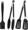 SunAurora Pinzas para Barbacoa, Juego de Pinzas de Cocina, Pinzas para Parrilla de Silicona Inoxidable para Hornear, Ensaladas, Buffet