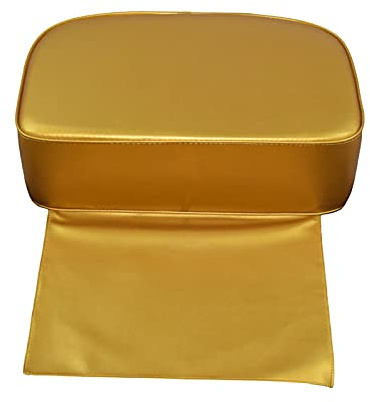 Salon Booster Seat Cushion Hair Cutting, Cushion for Styling, Barber Beauty Salon Spa Equipment, 38cm x 28cm x 16cm, Golden