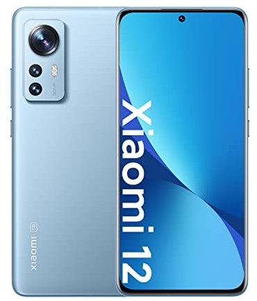 Xiaomi 12 Smartphone, écran AMOLED 6,28 120 Hz, Snapdragon 8 Gen 1, Batterie 4 500 mAh, NFC, 8 + 128 Bleu (Version espagnole)