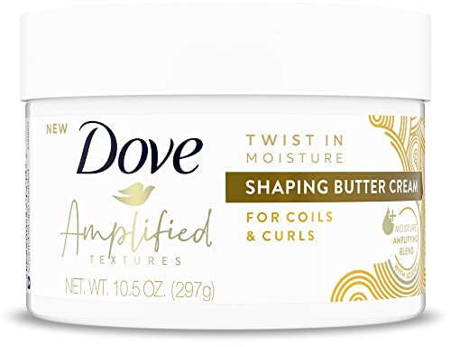 Dove Amplified Textures Twist in Moisture with Moisture Amplifying blend Shaping Butter Hair Cream for curly hair 297 g