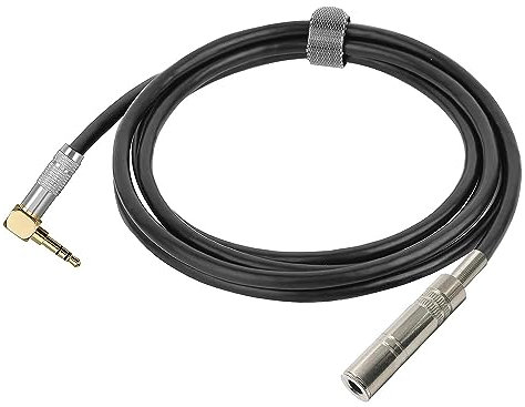 Oluote TRS 3.5mm Stecker 90 Grad Rechter Winkel Rechtwinklig zu 6.35 mm Buchse Audiokabel Kopfhörer Verlängerungskabel AUX Kabel (10M)