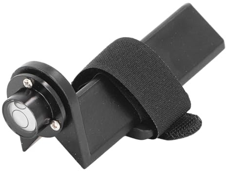 Niveau de Tige Réglable en Aluminium - Niveau à Bulle Professionnel pour Tiges Rondes et Carrées 1-1,25 Pouces, Outil de Mesure Portable avec Tuyau Vertical et Horizontal