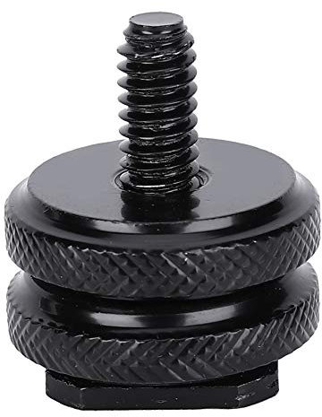 Vis de trépied, support de trépied, vis de trépieds 1/4 et 3/8 pour flash adaptateur de montage de griffe pour appareil photo, caméscope, PTZ, télescope, etc.