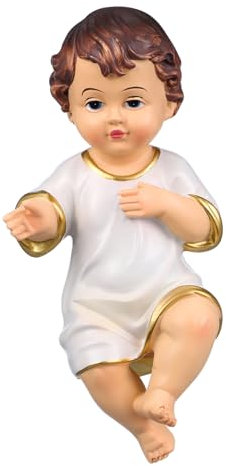 IMIKEYA 4 Stück Religiöse heilige Kinderverzierung weihnachtsdeko Dekoration Weihnachten dekorativer Christus Jesus und Babystatue für Jungen Plüschfigur Spielzeug Wohnkultur