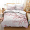 CXYXHW Set di biancheria da letto con fiori di ciliegio Sakura, copripiumino in microfibra, 3 pezzi, per bambini, con 2 federe (fiori di ciliegio 1, 200 x 200 cm)