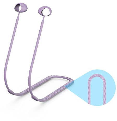 Pjeghbvop Correa de cuello antipérdida de sílice cordón inalámbrico para auriculares cable de cuerda accesorios adecuados para brotes 2