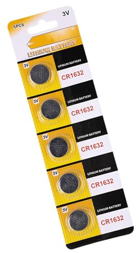 Kelisdi Lot de 5/10 piles bouton au lithium CR1616 CR1620 CR1625 CR1632 3 V avec haute densité d'énergie pour télécommandes