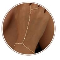Dochais Armband för kvinnor, justerbar kedja i 14K guld/silver, ringarmband, elegant vattentätt kroppssmycke, present