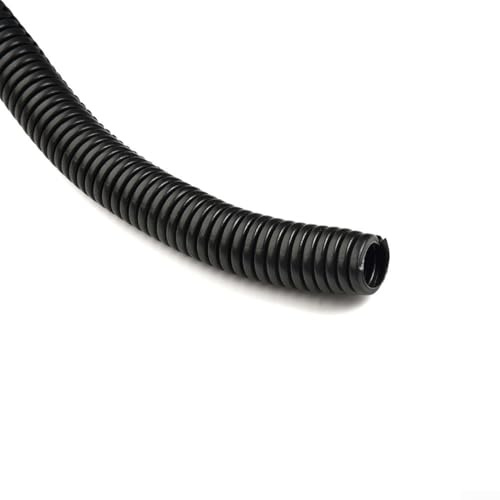 Gdfnmogo Gaine de protection flexible en polyéthylène noir pour câbles électriques - 29,9 m
