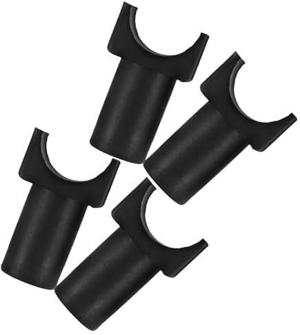 WRITWAA 4pcs Wheelchair Slider Replacement Plastic Seat Rail Guide Blocks for Transport Chairs U-Shaped Design for Easy Installation and Use in Wheelchair Maintenance
