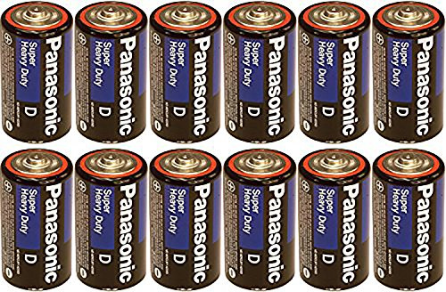 Panasonic Heavy Duty D Batteries X 12