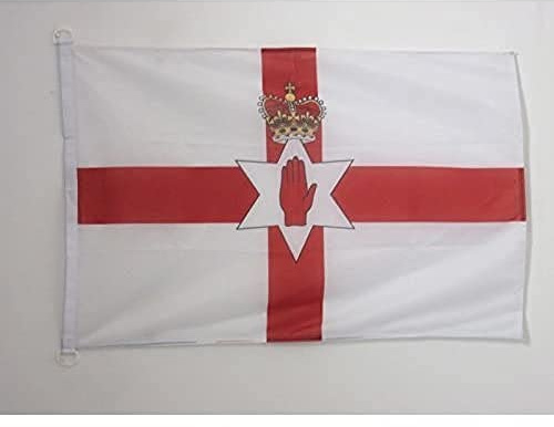 AZ FLAG Bandera de Irlanda del Norte 90x60cm Uso Exterior - Bandera NORIRLANDESA 60 x 90 cm Anillos