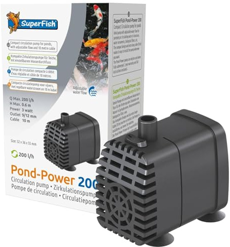 Superfish Pompe de bassin compacte et économique (200)