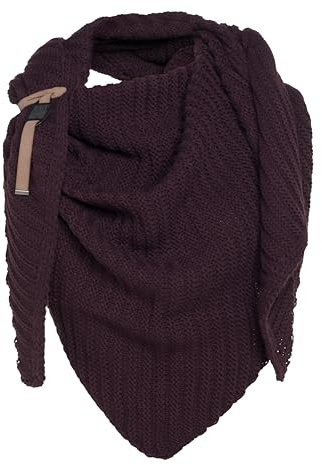 KNIT FACTORY - Demy Dreiecksschal - Damen Strickschal mit Wolle - Winterschal - Herbst & Winter Essentials - Winter Dreieckstuch - Tuch Schal für Winter - Hochwertige Qualität - 190x85 cm