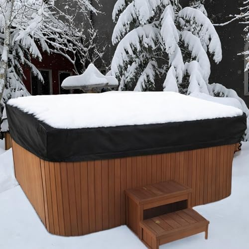 Funda Cuadrada para Jacuzzi - Protección Impermeable 210D para Piscina (243,8 x 243,8 x 30,5 cm)