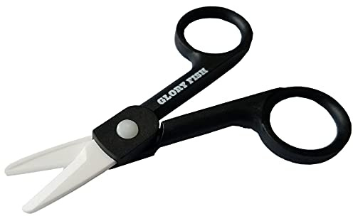 Glory Fish HA-004 Ceramic Scissors Black Fishing Scissors